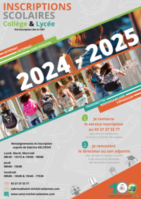 2024.2025 - Inscriptions scolaires